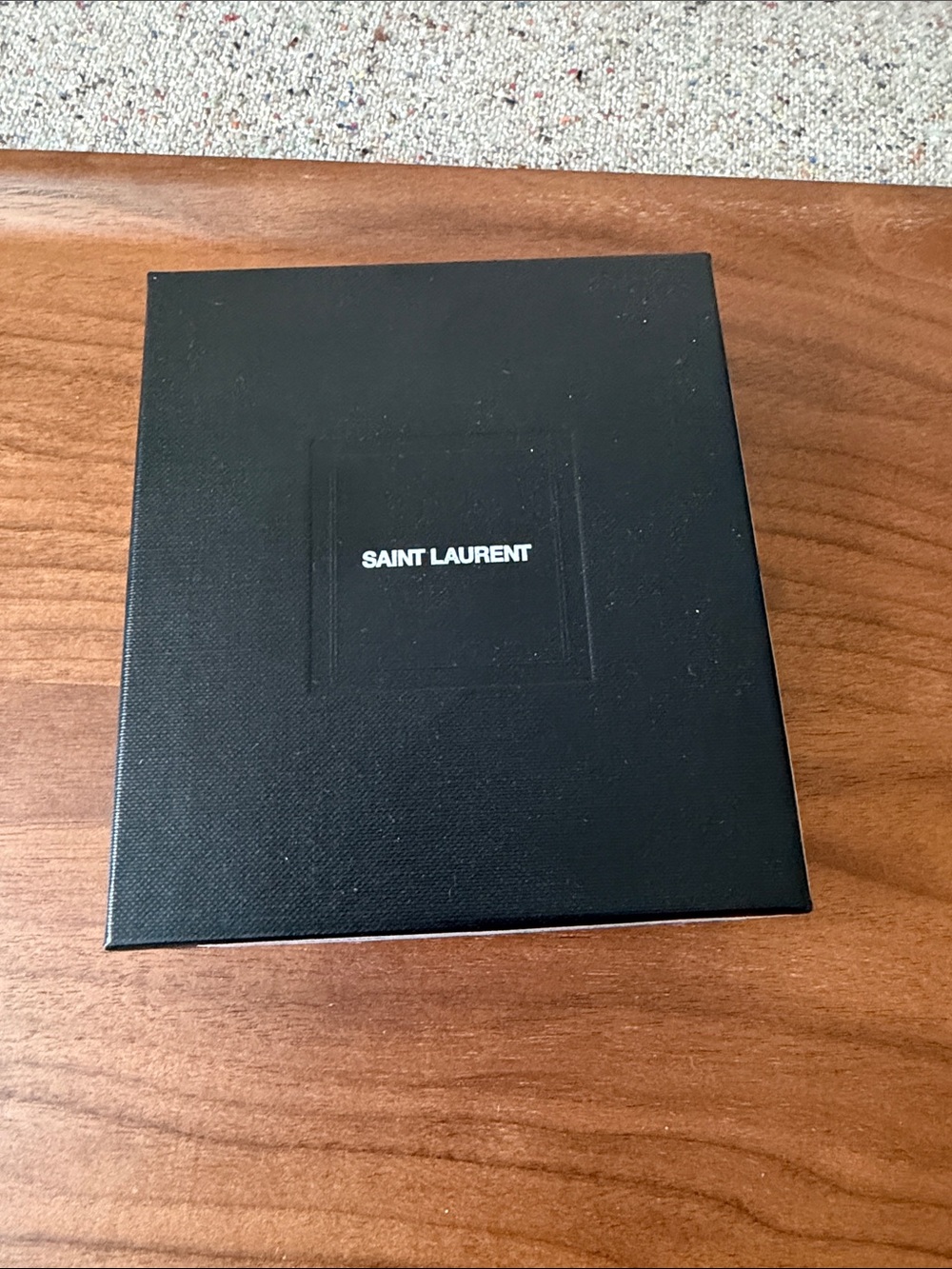 Saint Laurent Black Box and Dust Bag for Small Leather Goods